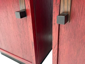 Two Art Deco Modernist Nightstands by A.H. Jansen for L.O.V. Oosterbeek, 1920s